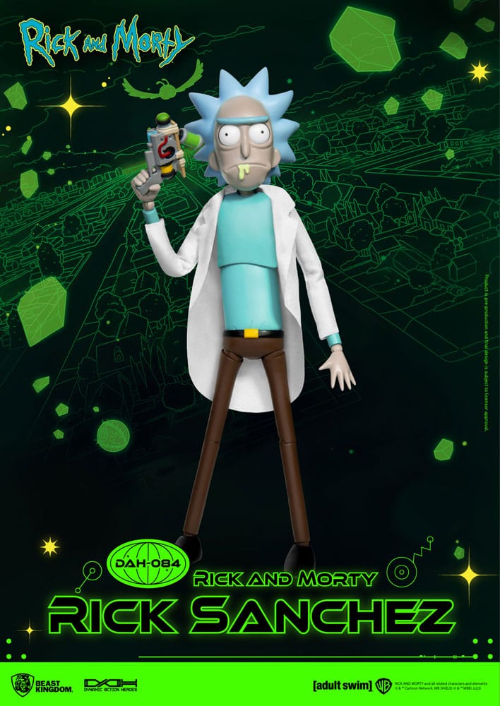 Rick and Morty Dynamic 8ction Heroes Rick Sanchez Action Figure by Beast Kingdom