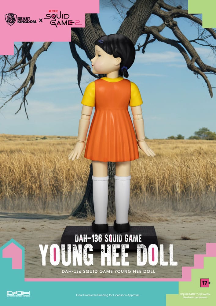 Squid Game Young Hee Doll 30 cm Action Figure with Sound