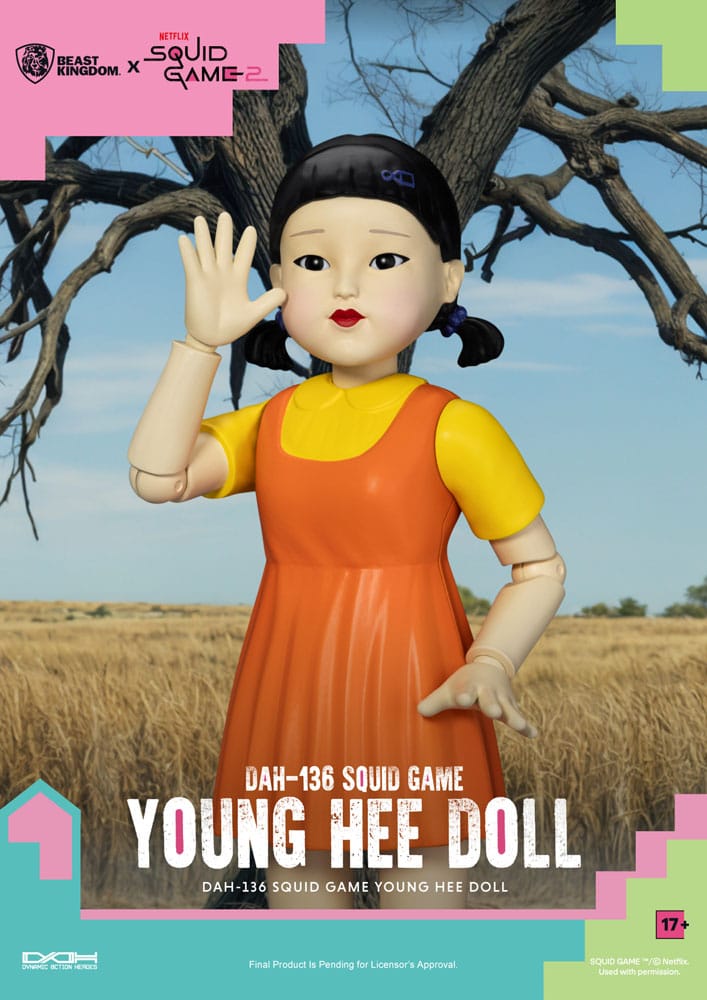 Squid Game Young Hee Doll 30 cm Action Figure with Sound