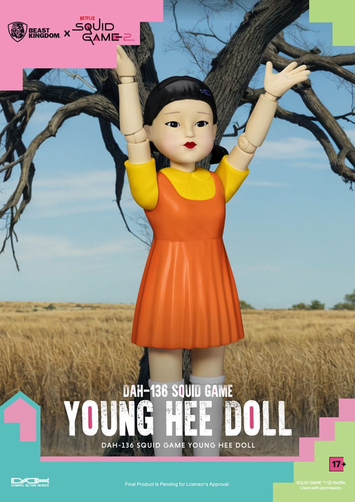 Squid Game Young Hee Doll 30 cm Action Figure with Sound