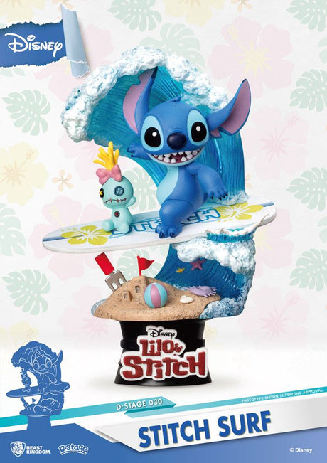 Disney D-Stage PVC Diorama: Summer Surf Stitch
