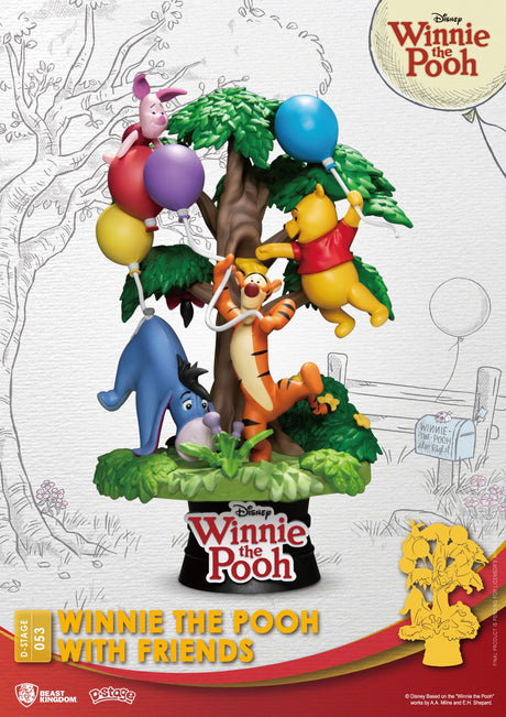 Disney D-Stage Winnie The Pooh & Friends PVC Diorama, 16 cm by Beast Kingdom