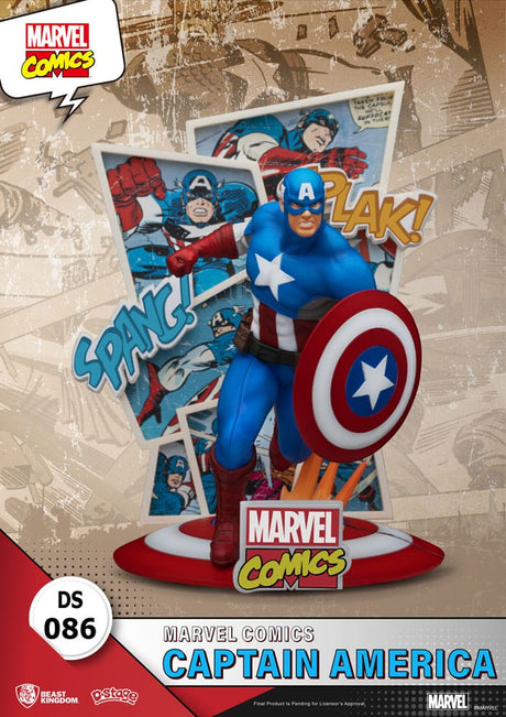 Marvel Comics D-Stage PVC Diorama: Captain America 16cm