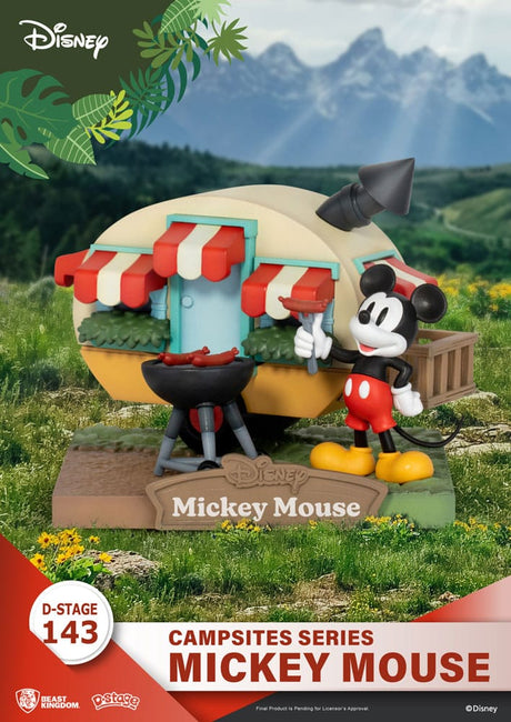 Disney D-Stage Campsite Series: Mickey Mouse 10cm PVC Diorama