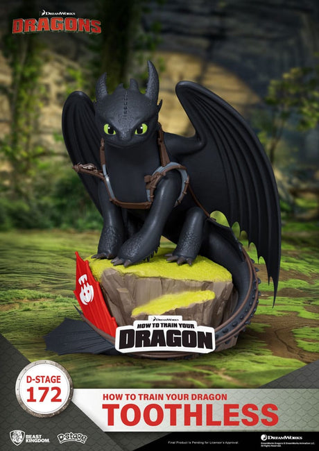 How To Train Your Dragon: Toothless 14cm PVC D-Stage Diorama by Beast Kingdom