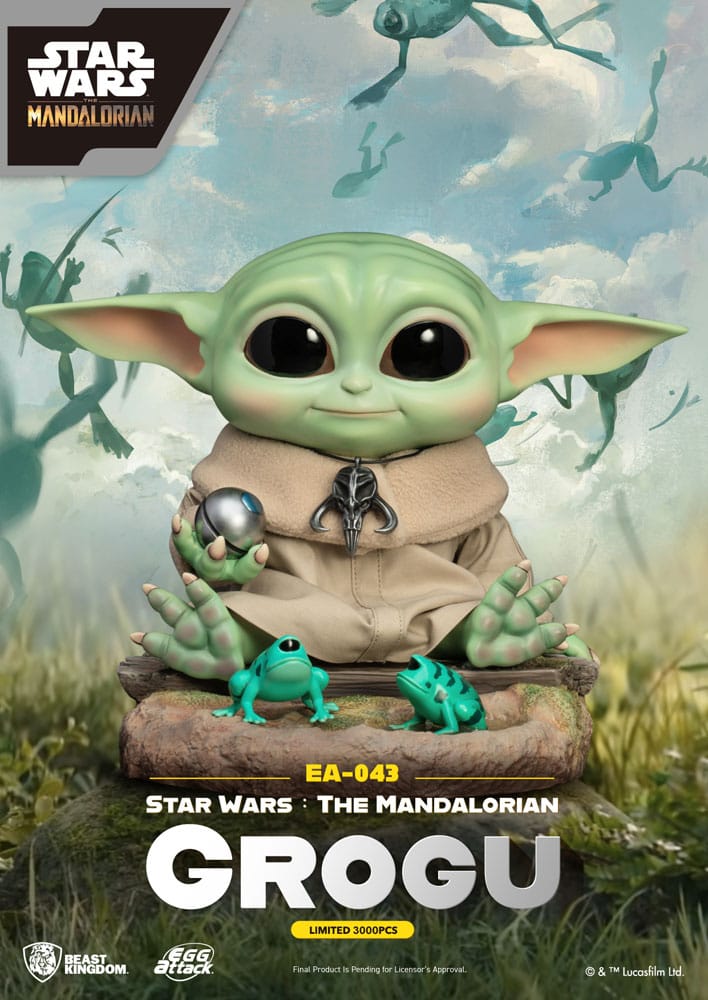 Star Wars: The Mandalorian - 18cm Grogu Egg Attack Statue by Beast Kingdom