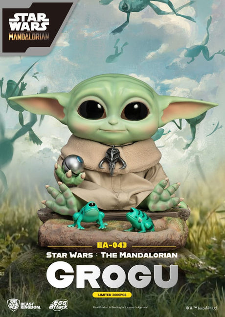 Star Wars: The Mandalorian - 18cm Grogu Egg Attack Statue by Beast Kingdom