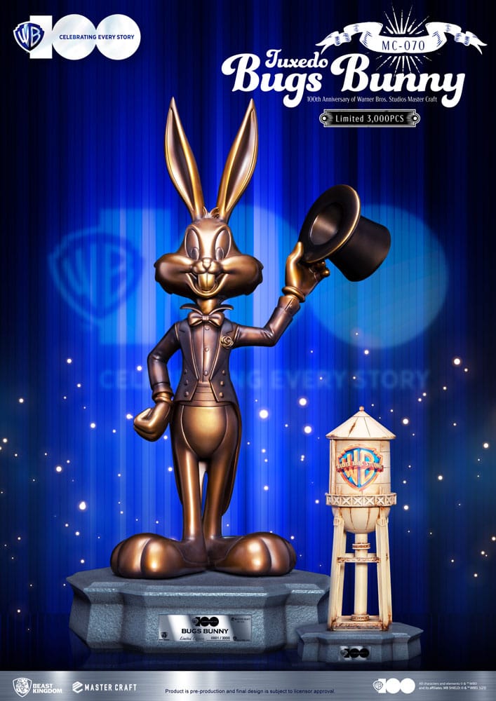 Looney Tunes Warner Bros. 100th Anniversary Bugs Bunny Master Craft Statue