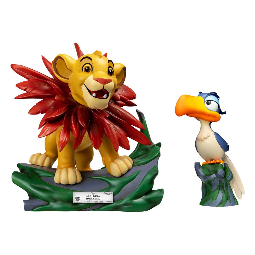 Disney Master Craft Little Simba & Zazu Statue, 2-Pack Lion King Collectibles