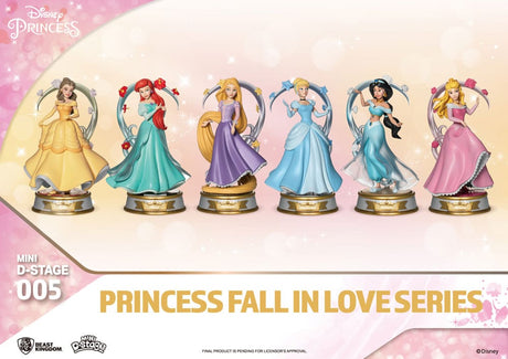 Disney Princess Fall In Love Mini Diorama Stage Statues by Beast Kingdom