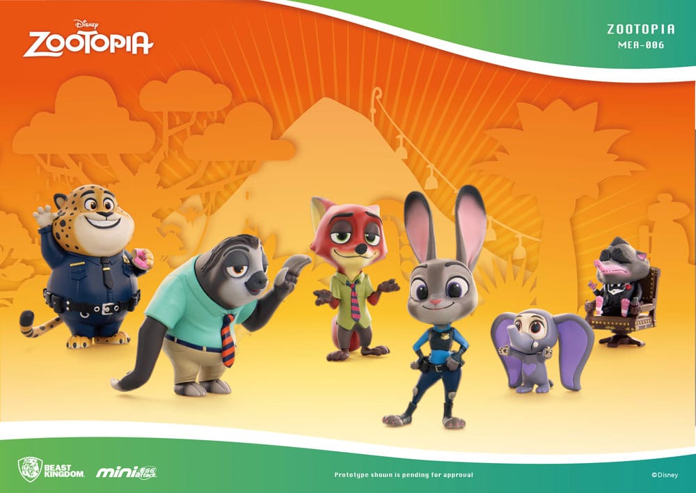 Zootopia Mini Egg Attack Series 10 cm Figures (Set of 6)