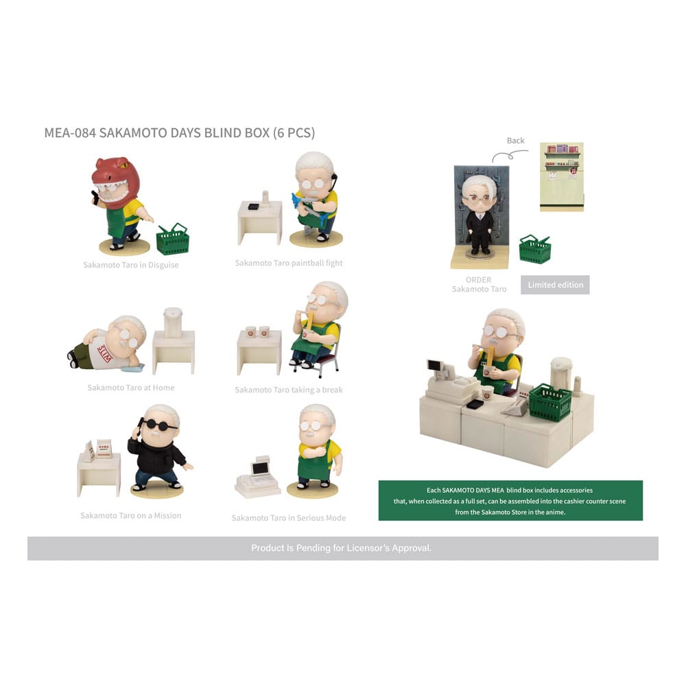 Sakamoto Taro Blind Box, Nichijou Store Series (Set of 6)