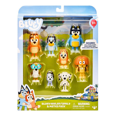 Bluey 8-Piece Action Figure Set by Moose Toys