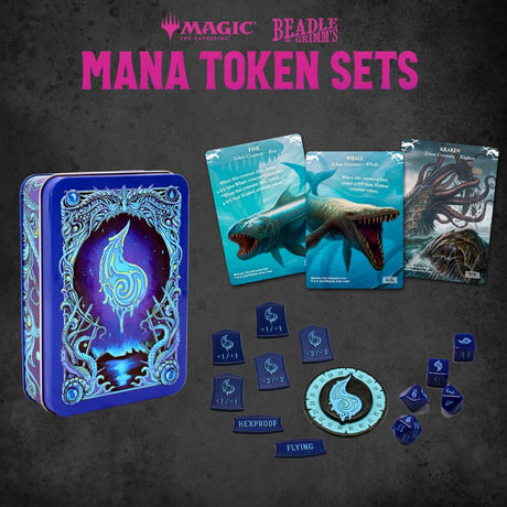Magic the Gathering Blue Mana Dice and Token Pack by Beadle & Grimm's