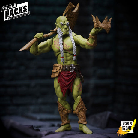 Vitruvian H.A.C.K.S. Mighty Orc Sovran Bur'Zagi Action Figure