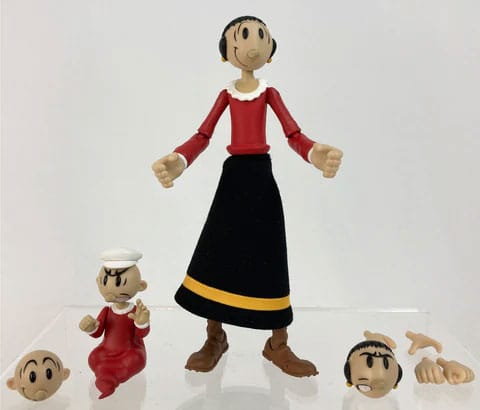 Popeye Wave 01 Olive Oyl Action Figure by Boss Fight Studio