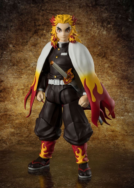 Demon Slayer: Kimetsu no Yaiba 15 cm Kyojuro Rengoku Action Figure - S.H.Figuarts