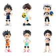 Haikyu!! PalVerse Vol.2 PVC Figure Set (6 Pack)