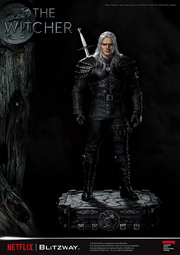 The Witcher 1/4 Superb Scale Statue: Geralt of Rivia by Blitzway