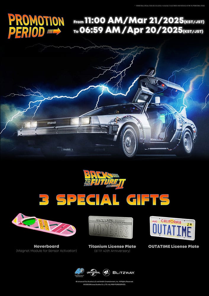 Back to the Future II BLITZWAY 1/6 Scale Time Machine