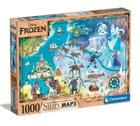 Disney Frozen Story Maps Puzzle (1000 pieces) by Clementoni
