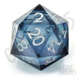 CritStones Liquid Core Ocean Orb Big D20 Dice, 5cm