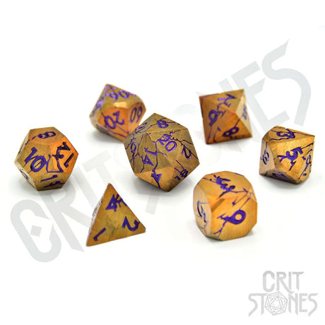 CritStones Shattered Sigils Metal Dice Set (7)