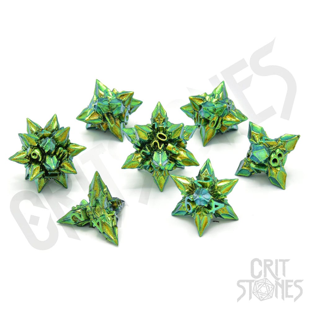 CritStones Unholy Bane Metal Dice Set (7)