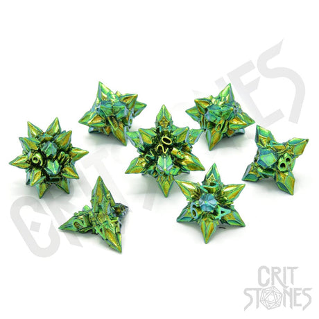 CritStones Unholy Bane Metal Dice Set (7)