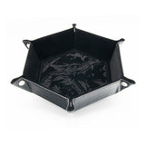 CritStones Dragon Skin Folding Dice Tray - Black Edition