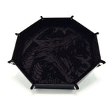 CritStones Dragon Skin Folding Dice Tray XL - Black