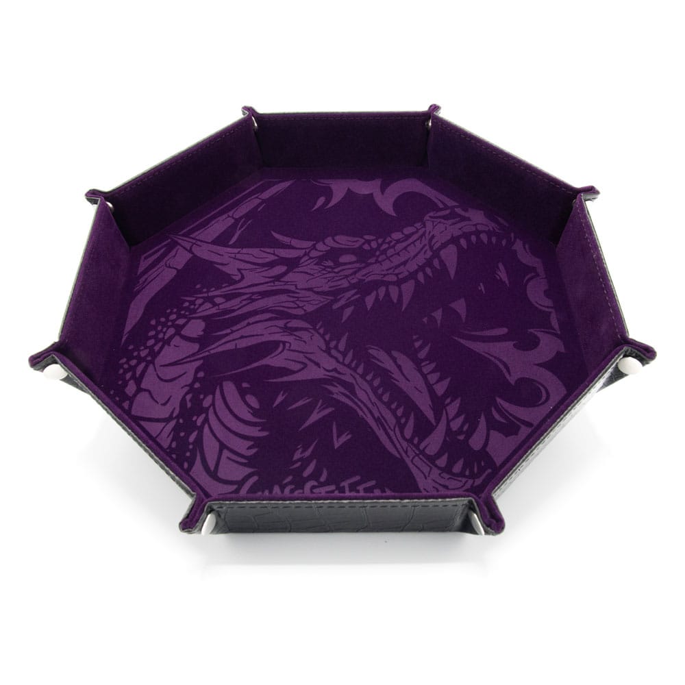 CritStones Folding Dice Tray Dragon Skin XL Purple Edition