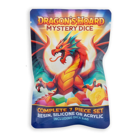 Glassstaff Dragon's Hoard Dice: Mystery Pouch (Set of 7)