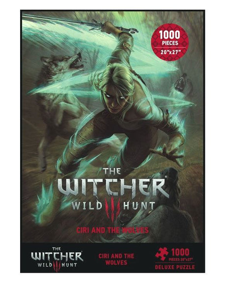 Witcher 3: Wild Hunt Deluxe Puzzle - Ciri and the Wolves