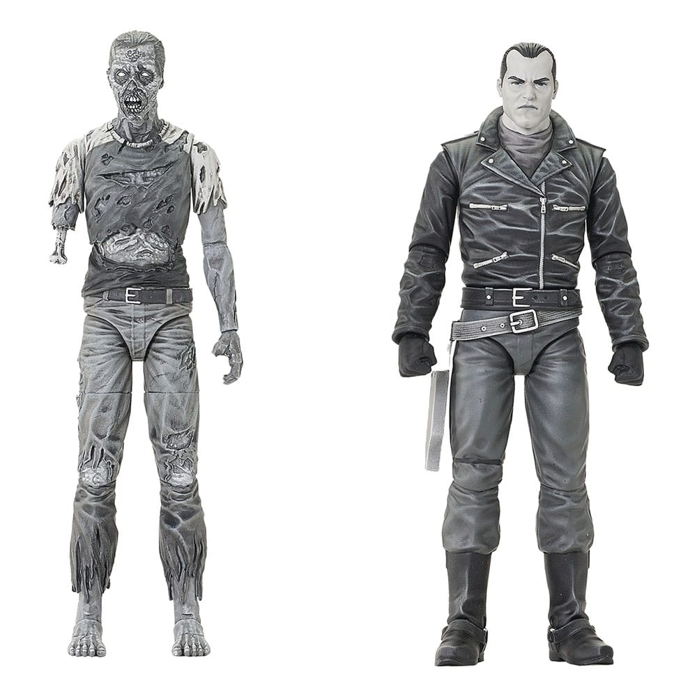 Walking Dead Negan & Walker Figures 18cm | Diamond Select Series 2