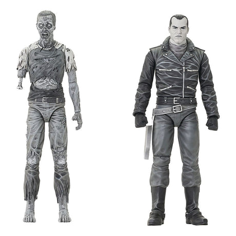 Walking Dead Negan & Walker Figures 18cm | Diamond Select Series 2