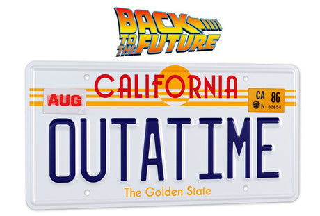 Back To The Future 1:1 'Outatime' DeLorean License Plate Replica