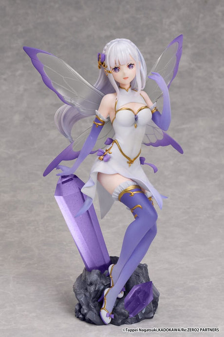 Re:Zero Emilia Jewel Princess 1/7 Scale PVC Statue, 24 cm