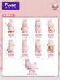 Momo Bunny Daily Series Mini Figures 9cm Display (9)