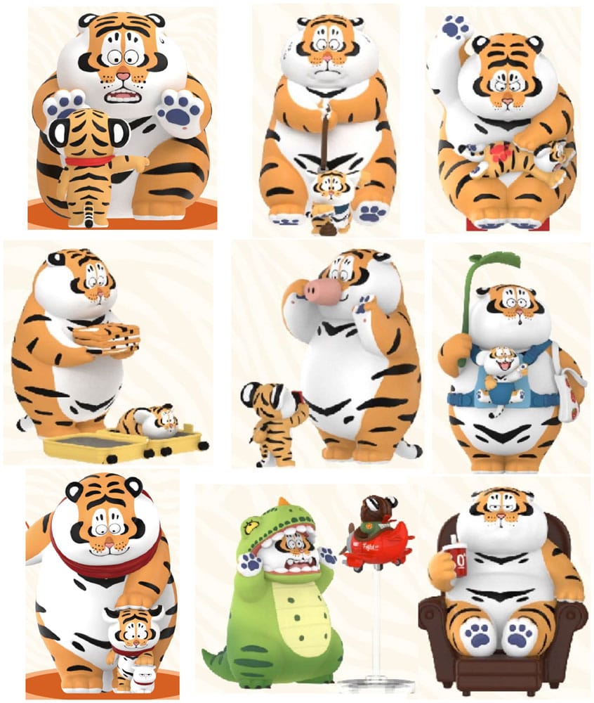 I Am Not Fat Tiger Roaring Love Series 9 cm Mini Figures