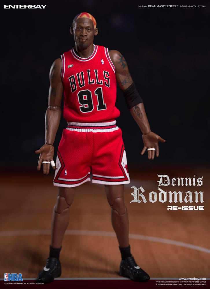 Enterbay NBA Collection: Dennis Rodman Retro Action Figure (1/6 Scale)