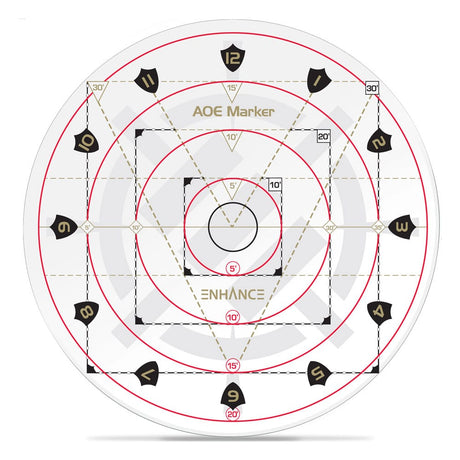 ENHANCE Tabletop AoE Damage Marker: RPG Series