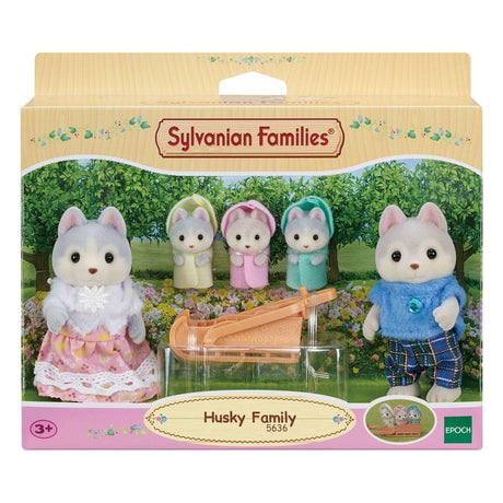 Sylvanian Families: 8 cm Family Husky Figure Set