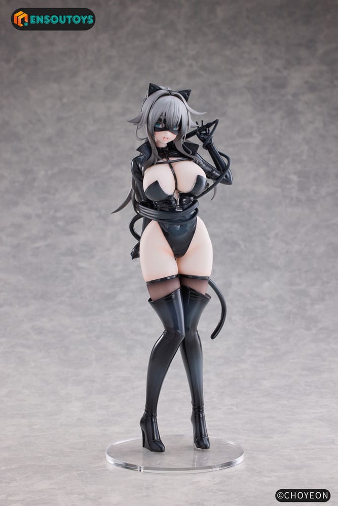 K Pring Original Character Statue: Cat Woman Happy-chan Variant (27 cm)
