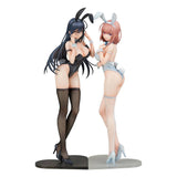 Ikomochi Original Character Statues - Black Bunny Aoi & White Bunny Natsume