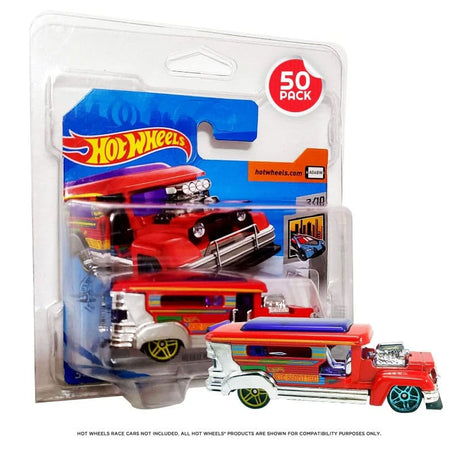 Hot Wheels Euro Series PET Blisters 50-Pack for Short Card