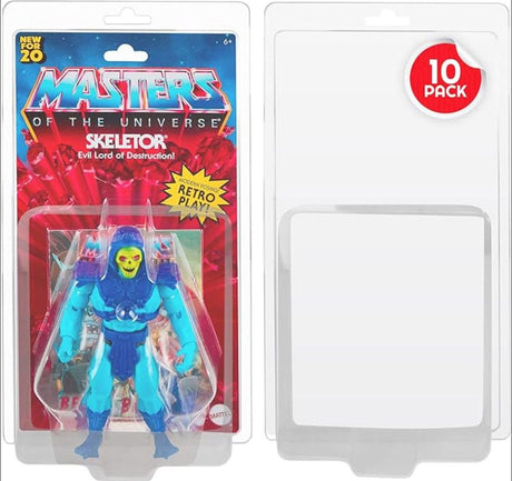 Masters of the Universe Action Figure Clamshell PET Protectors,10-Pack