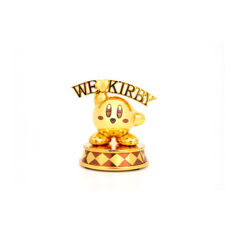 Limited Edition Kirby Golden Statue: 'We Love Kirby' 10 cm