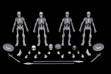 Graveyard Skeletons 4-Pack Action Figures - Four Horsemen Toy Design Studios