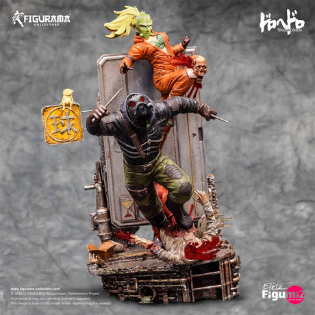 Dorohedoro Elite FigumiZ Diorama - 1/8 Caiman & Nikaido Statue 37cm